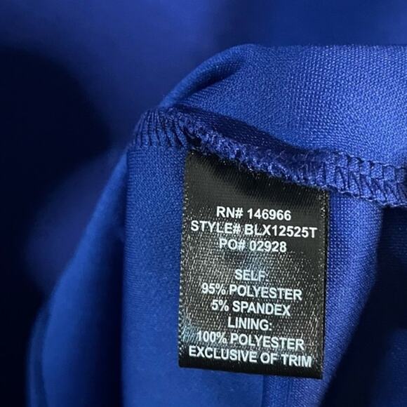 Crystal Sky Blue Feather Dress Size Medium - Picture 10 of 11